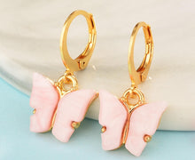 Load image into Gallery viewer, Butterfly Hoop Earrings
