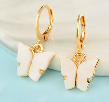 Load image into Gallery viewer, Butterfly Hoop Earrings
