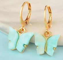 Load image into Gallery viewer, Butterfly Hoop Earrings
