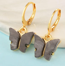 Load image into Gallery viewer, Butterfly Hoop Earrings

