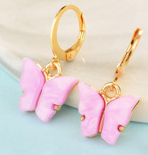Load image into Gallery viewer, Butterfly Hoop Earrings
