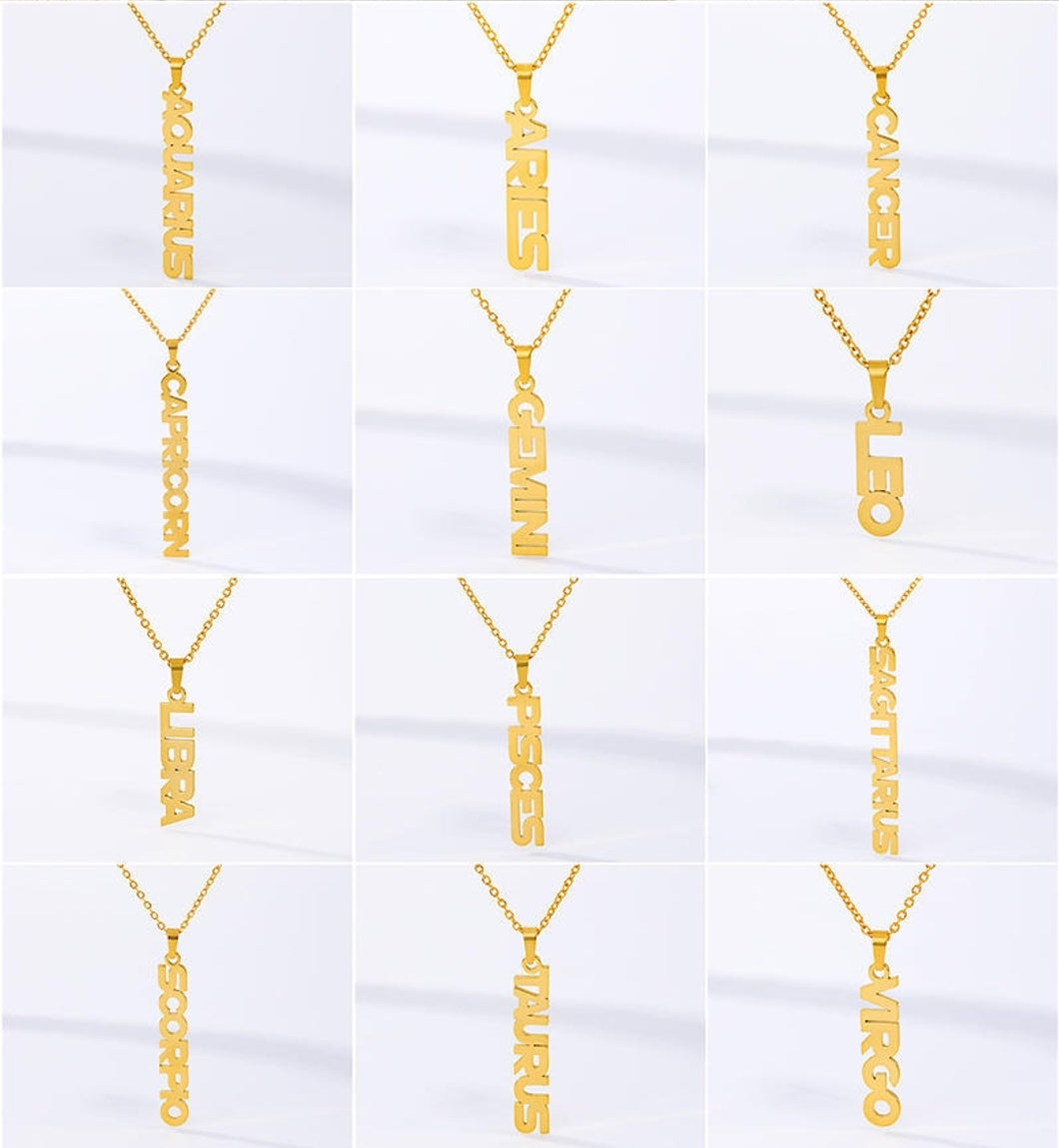 What's Your Zodiac Sign Necklace 