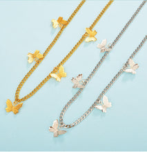 Load image into Gallery viewer, Garden Butterfly Choker/Necklace
