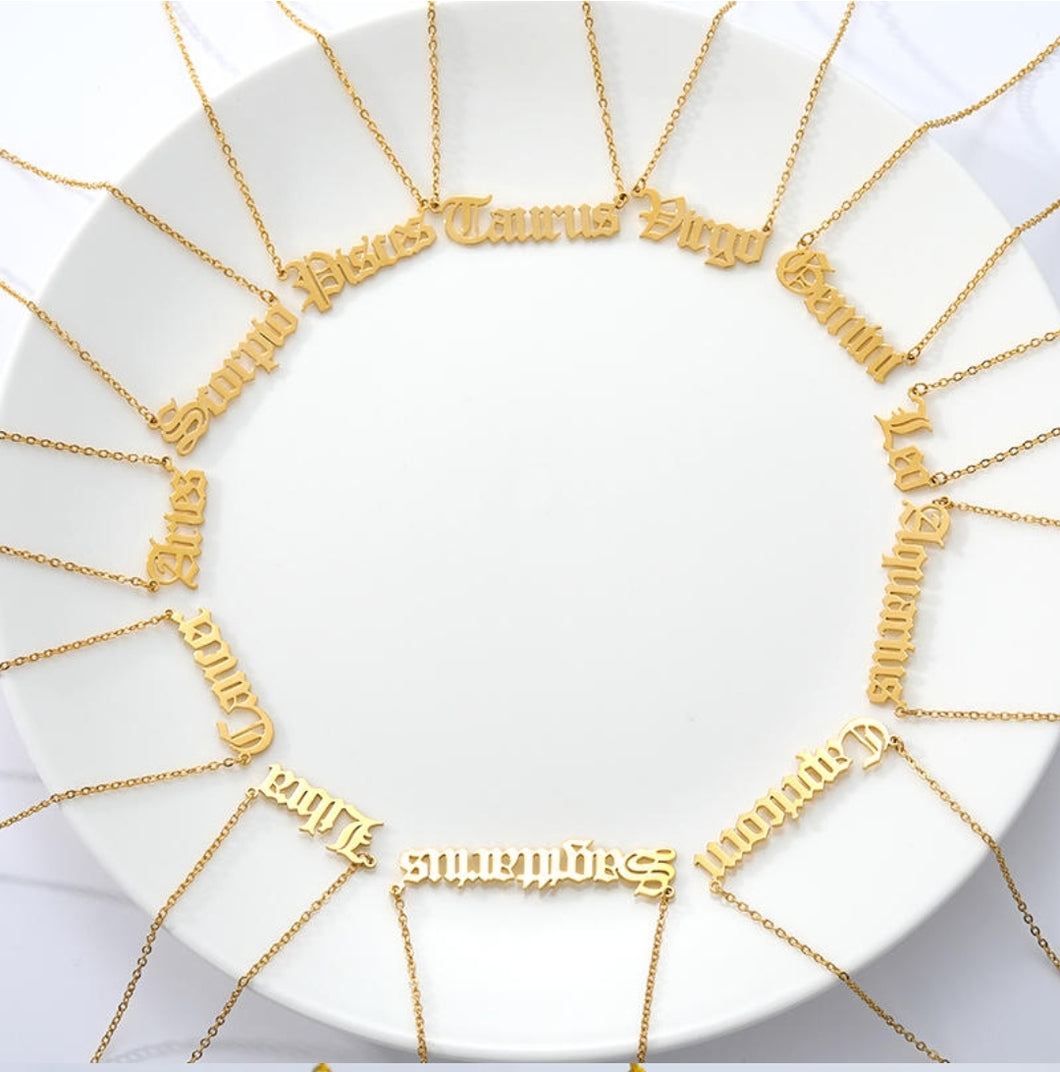 What's Your Zodiac Sign Necklace 